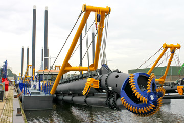 New dredge ship in the Dutch shipyard