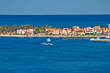 Zadar peninsula tourist destination and blue sea