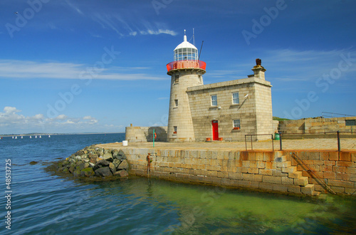 Obraz na płótnie canvas czteroczęściowy "tetraptyk" Latarnia morska w howth