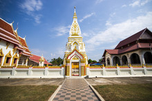 Golden Pagoda In Phra That Prasit,Nakhonphanom, Thailand