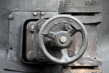 Fototapete - Detail einer Dampflokomotive