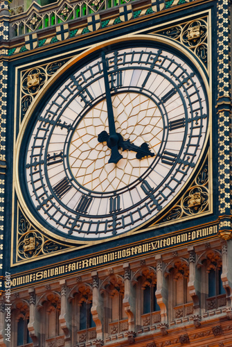 Naklejka - mata magnetyczna na lodówkę Big Ben clock Tower, London