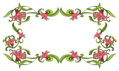 Poster - Flowery border