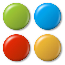 4 farbige Magnete