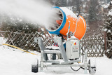 Fototapeta  - snow cannon, snow powder making