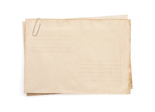 Old Vintage Envelope  On White