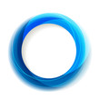 Blue circle frame with white copyspace. Eps10