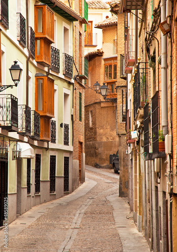 Fototapeta do kuchni Nice houses in the old town of the city