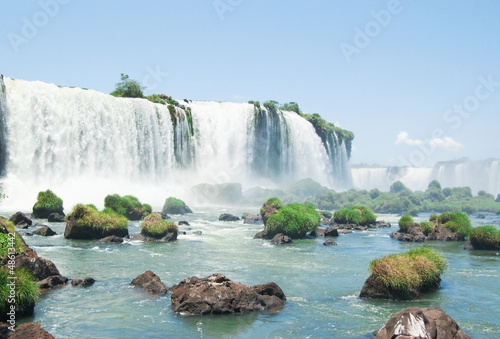 Board z aluminiowym obramowaniem Wodospad Iguazu