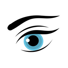 Wall Mural - blue female eye