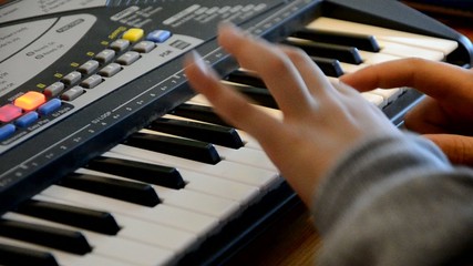 Poster - Keyboard spielen