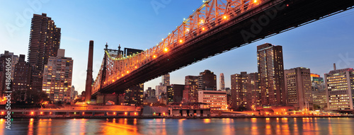 Naklejka na szybę Queensboro Bridge and Manhattan