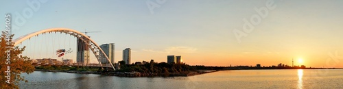 Fotoboard na płycie Panorama sunrise toronto