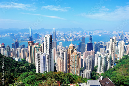 Fotoboard na płycie Architektura hong kong