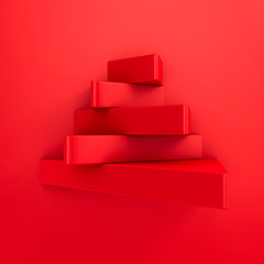Fototapete - Red blocks