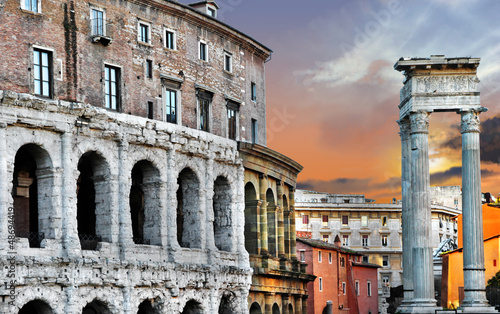 Plakat na zamówienie great Roma, theater of Marcellus