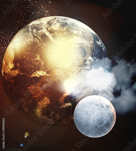 Naklejki kosmos obraz-planet-w-kosmosie