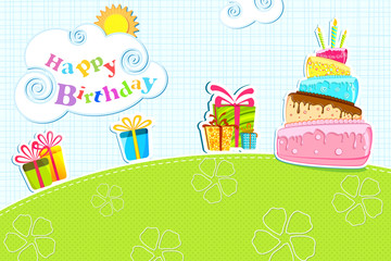 Sticker - Birthday Card