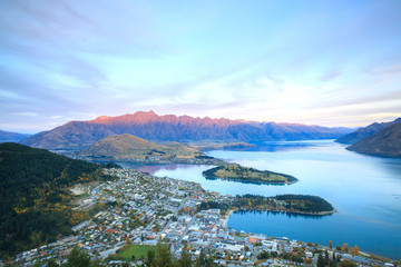 Poster - Queenstown New Zealand Sunset