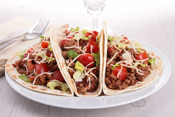 Poster - beef taco