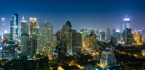  Bangkok city night view