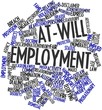 Word cloud for At-will employment