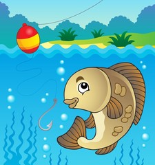 Sticker - Freshwater fish theme image 1