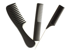 Black Combs Isolated On White