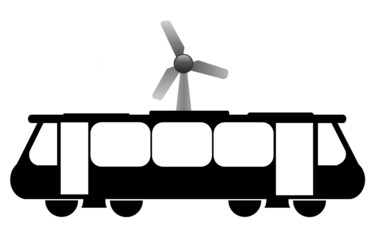 Poster - Eolienne sur un tramway