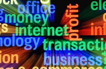 Wall Mural - Money internet transaction