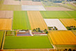 Farm landscape from above, The Netherlands