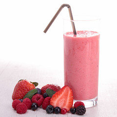 Wall Mural - strawberry smoothie