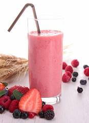 Poster - strawberry smoothie