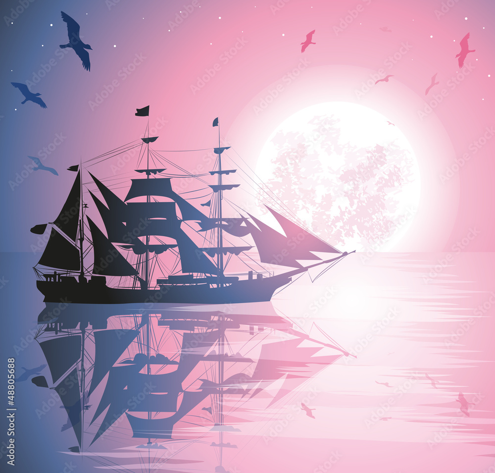 old-ship-sailing-open-seas