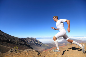 Wall Mural - Running sport runner man