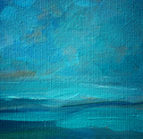 sea landscape oil on a canvas,  illustration, painting