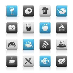 Wall Mural - Food Icons - 1 // Matte Series