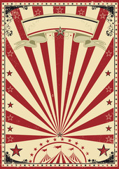 Circus red vintage