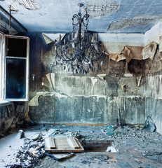 Wall Mural - abandoned  interior