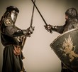 © Nejron Photo - Fight between two medieval knight