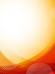 Poster - Bright orange background