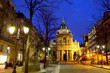 Sorbonne university by night, Paris France