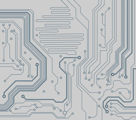 Poster - circuit board pattern. vector background