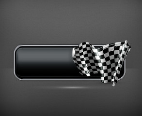 Wall Mural - Racing banner flag