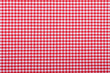 red checkered fabric