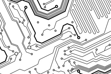Aufkleber - circuit board background texture
