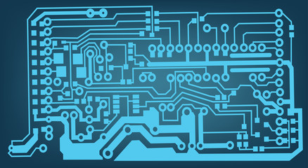 Aufkleber - circuit board background texture