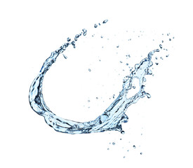 Poster - Water splash isolated on white background