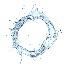 Poster - Water splash isolated on white background