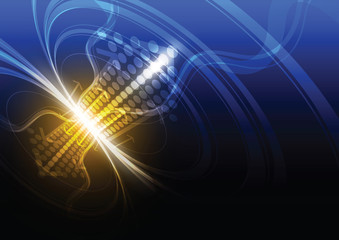 Wall Mural - arrow connection concept background